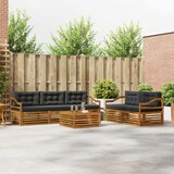  Set vanjskih sofa 6 kom. Prirodna i antracit | shoptok.hr