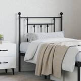  Metalno zamjensko uzglavlje crno 75 cm | shoptok.hr