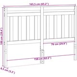  Uzglavlje s uzglavljem Vosak smeđa 165,5 x 100 cm | shoptok.hr