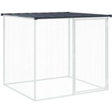  Kavez za kokoši s krovom antracit 203x98x90 cm pocinčani čelik | shoptok.hr