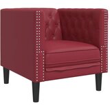  Fotelja Chesterfield vino crvena umjetna koža | Eponuda.com