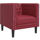  Fotelja Chesterfield vino crvena umjetna koža | shoptok.hr