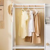 SoBuy otroška garderoba z mizo in klopjo bela 110 cm, (5000009219) | Shoptok.si