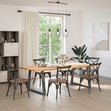 Furnova Noge jedilne mize V-oblika 2 kosa Antracit 90x(72-73,3)cm Jeklo, (21946341) | Shoptok.si