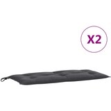  Jastuci za vrtnu klupu 2 kom antracit 100x50x7 cm tkanina | shoptok.hr