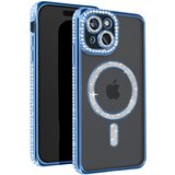 AVIZAR diamond case za iphone 15 zaščita magsafe contour strass, svetlo modra, (5000015924) | Shoptok.si