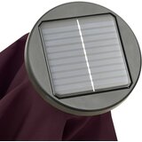  Vrtni suncobran s LED svjetlima bordo 200 x 211 cm aluminijski | shoptok.hr