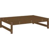  Vrtni stolček za noge medeno rjav 120x80 cm trdna borovina | Shoptok.si