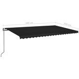 Tenda na automatsko uvlačenje 500 x 350 cm antracit | shoptok.hr