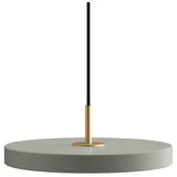 Žajbljevo zelena kovinska LED zatemnitvena viseča svetilka s kovinskim senčilom ø 31 cm Asteria Plus –