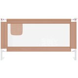 vidaXL Posteljno varovalo za malčke taupe 160x25 cm blago | Shoptok.si
