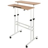 MID.YOU Pisalna Miza Workstation I, Bela, Hrast | Shoptok.si