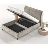 Maison de Rêve Bež tapecirani bračni krevet s prostorom za odlaganje s podnicom 180x200 cm Shell – | shoptok.hr