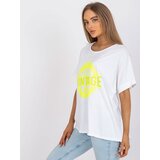 Italy Moda T-shirt-DHJ-TS-6860.26X-white-yellow | shoptok.hr
