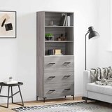  Visoka komoda siva sonome 69,5x34x180 cm od konstruiranog drva | shoptok.hr