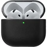 Ovitek za AirPods 4, model Modern Leather, odporen na udarce, Črna, (5000227494)
