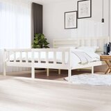 Za krevet od masivnog drva bijeli 200 x 200 cm Cijene