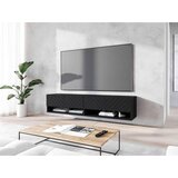 P & B nizka omarica A140, črna, vzorec ribje kosti, led | Shoptok.si