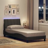 vidaXL Posteljni okvir brez vzmetnice temno siv 90x200 cm blago Cene