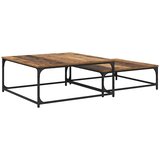 vidaXL Gnezdeča Kavna Miza 2 pcs Star les 80 x 8035 x cm, (5000083364) | Shoptok.si