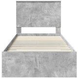  Okvir za krevet s uzglavljem Betonski sivi 100 x 200 cm | shoptok.hr
