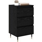 vidaXL Strani šal Črni hrast 35 x 40 x 70 cm Konstruiran les | Shoptok.si