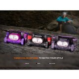 Fenix HM65RTV20PRP - LED prigušiva punjiva čelna lampa LED/USB IP68 crna/ljubičasta | Eponuda.com