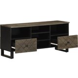 Maison Chic TV omarica - TV enota - Televizijska omarica črna 100x33x46 cm trden mangov les, (21700297) Cene