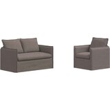 SOFA 2 pcs Sivo-smeđa Metal | shoptok.hr