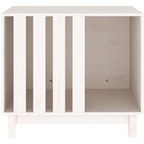 Kućica za pse bijela 70 x 50 x 62 cm od masivne borovine | shoptok.hr