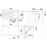 Blanco 514748 Zia 6 S dvojno pomivalno korito iz umetnega kamna | Shoptok.si