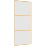  Klizna vrata zlatna 90 x 205 cm matirano staklo ESG i aluminij | shoptok.hr