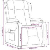  Masažna fotelja od tkanine crna | shoptok.hr