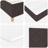 Box Spring Krevet s Madracem &amp LED Tamnosmeđa 100x200 cm Tkanina | shoptok.hr