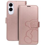  Futrola flip MEZZO BOOK za SAMSUNG S25 Edge teddy bear roze-zlatna Cene