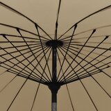 Vanjski suncobran s aluminijskim stupom 270 cm smeđesivi | shoptok.hr