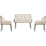 Vrtni set za objed 3 pcs Crna Antracit 109 x 63 x 83 cm | shoptok.hr