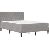  Okvir kreveta s madracem Svijetlo siva 120 x 200 cm Baršun | shoptok.hr