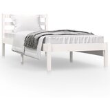Maison Chic Posteljni okvir - Enojna postelja - Postelja za odrasle iz borovine 75x190 cm bel-J14365, (21768456) | Shoptok.si