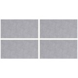  Stepenica Pravokutni 4 pcs Srebrno 50 x 25 cm Aluminij | shoptok.hr