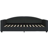 vidaXL Dnevni krevet s madracem crni 100 x 200 cm od tkanine | shoptok.hr