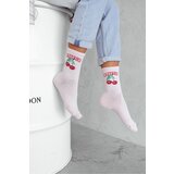 Milena Women's Socks CHERRIES Powder Pink | Shoptok.si