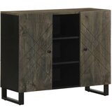 vidaXL Komoda crna 90x33x75 cm Puno drvo Mango Cijene