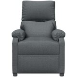  Naslonjač od tkanine tamnosivi - Tamno siva 1 | shoptok.hr