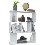 vidaXL ormarić za knjige / sobna pregrada sjajni bijeli 80x24x96 cm | shoptok.hr