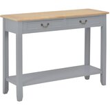 vidaXL Konzolna mizica siva 110x35x80 cm les, (20711435) Cene