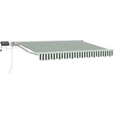  Ročno senčilo s LED-ji Zelena in Bela 3 x 2,5 m, (5000210903) | Shoptok.si