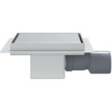  2 u 1 odvod za tuš Srebrno 15 x 15 cm Nehrđajući čelik 304 | shoptok.hr