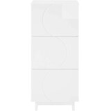  Komoda Bijela visokog sjaja 33.5 x 34.5 x 75 cm - Bijela visokog sjaja | shoptok.hr