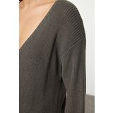 Trendyol Anthracite More Sustainable Wide Pattern Basic Knitted Sweater | shoptok.hr